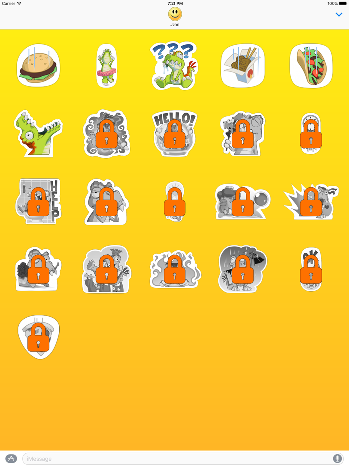 モンスターで応じてください ステッカー