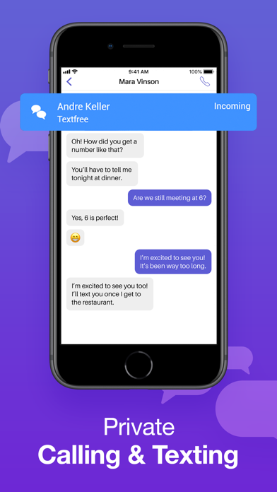 TextFree: Private Texting App Screenshot