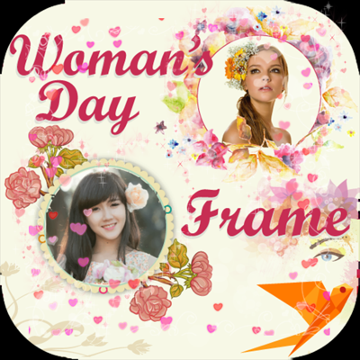 Women Day Photo Frame -Wonder Photo,Camera sticker