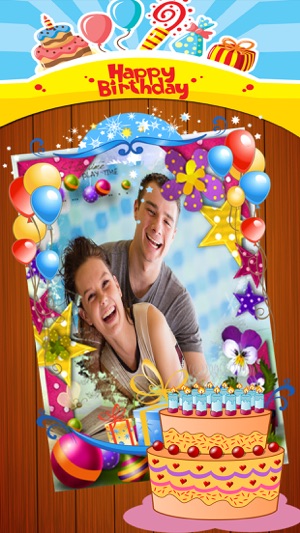 Birthday Card Photo Frame-Celebration with Friends(圖4)-速報App