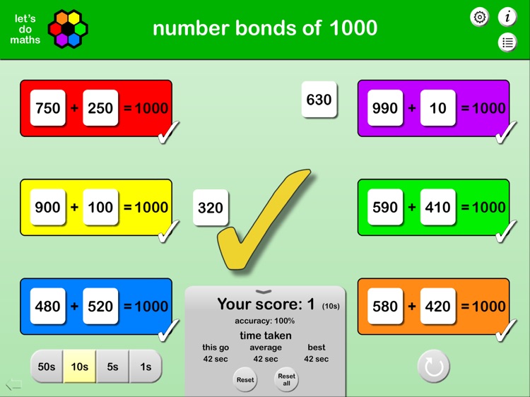 Number Bonds to 1000 screenshot-4