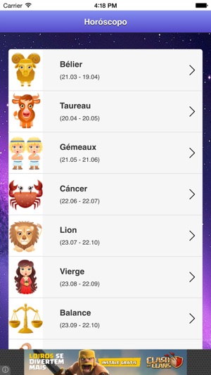 Horoscope du Jour Français