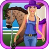 Girls Goes Horse Riding