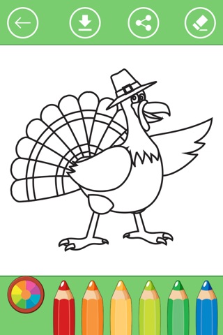 Thanksgiving Holiday Coloring Book for Kids. screenshot 2