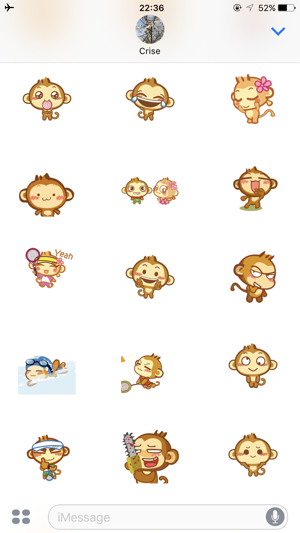 Monkeymoji Stickers for imessages(圖5)-速報App