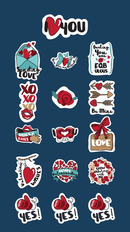 Cute LOVE Stickers