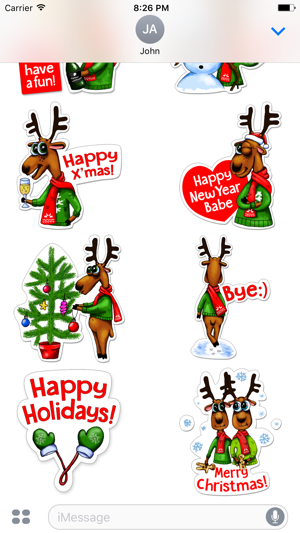 Xmas Reindeer Stickers(圖3)-速報App