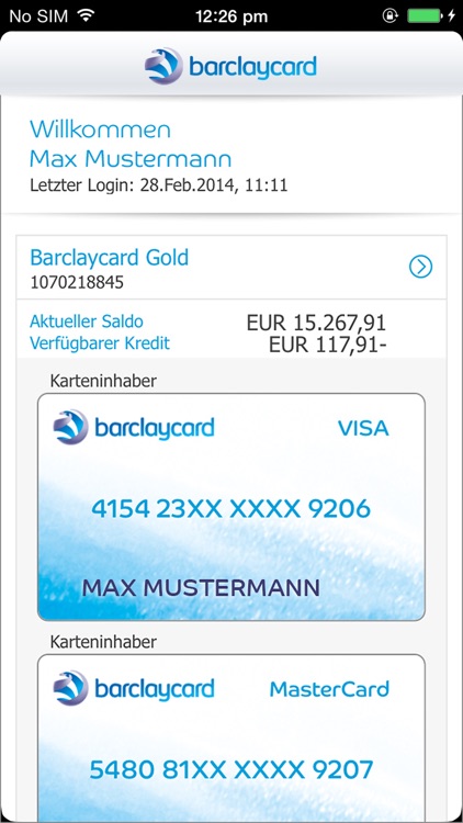 Barclaycard App