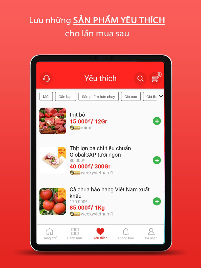 Weeky-Sàn giao dịch thực phẩm