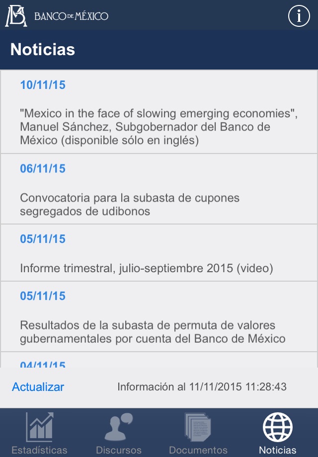 Banxico al día para iPhone screenshot 3