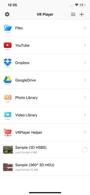 VRPlayer : 3D 360° the App Store