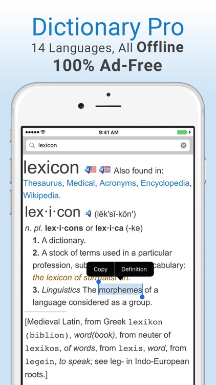 Dictionary and Thesaurus Pro screenshot-0