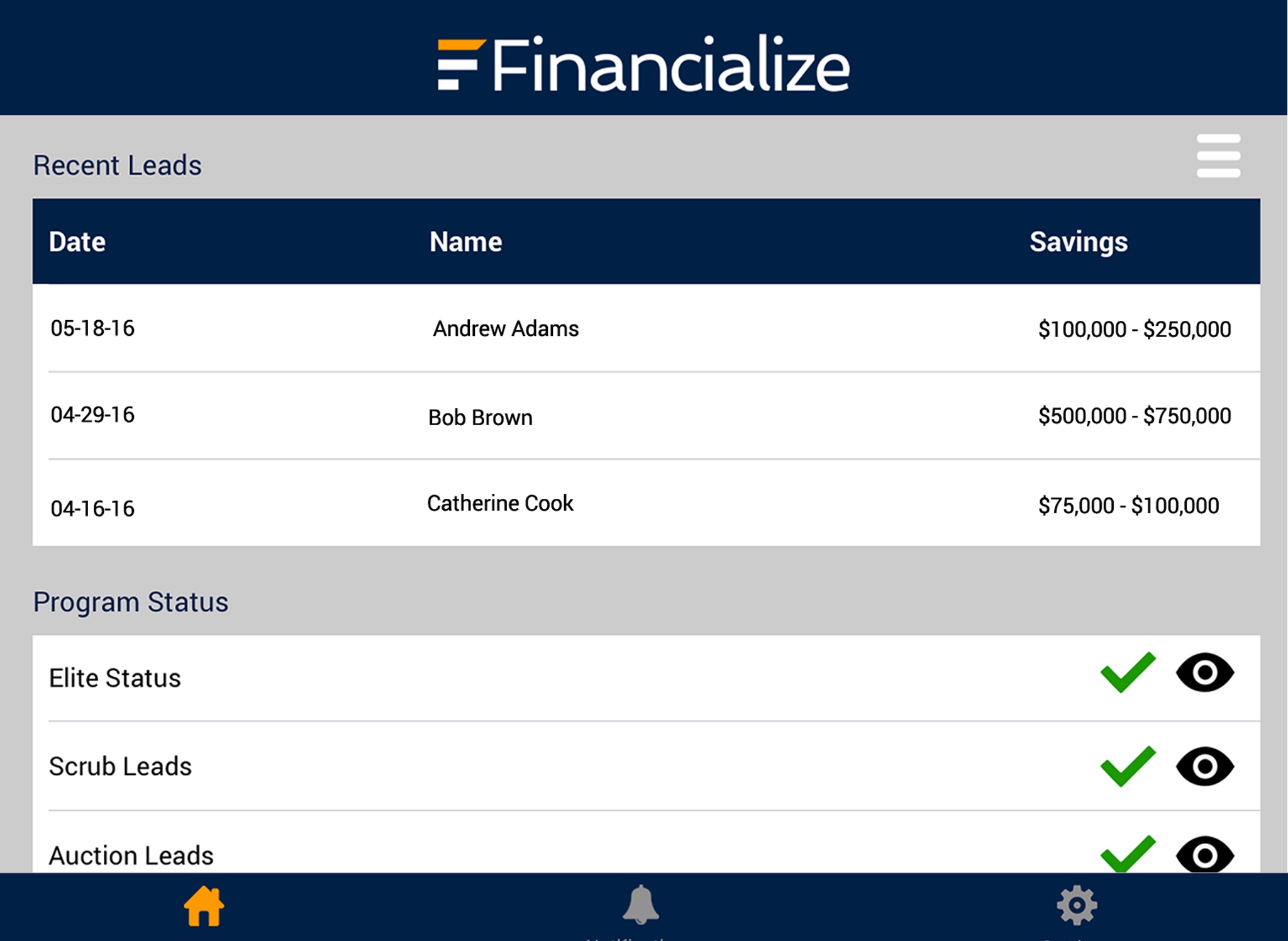 Financialize screenshot 3