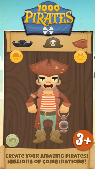 1000 Pirates - Dress Up and Stickers for Kids Screenshot 1