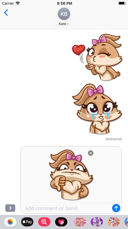 Sweet Kitty Chat Stickers