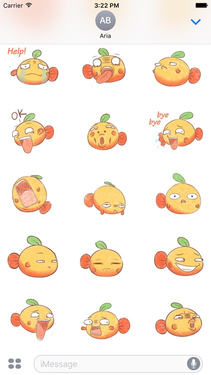 Animated Funny Orange Fish