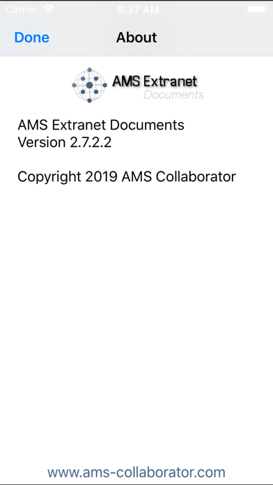 How to cancel & delete AMS Extranet Documents from iphone & ipad 4