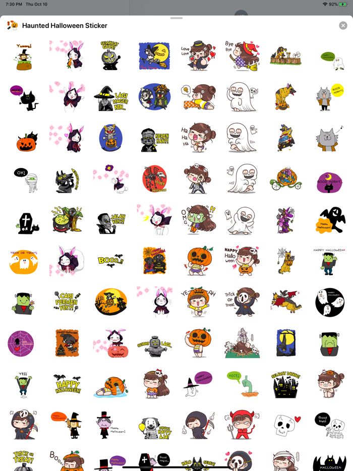 Haunted Halloween Sticker