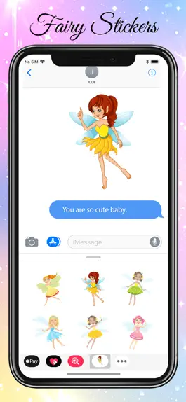 Game screenshot Fairy Stickers-Colorful Emojis apk