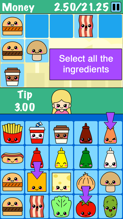 Burger Memory Game screenshot 2
