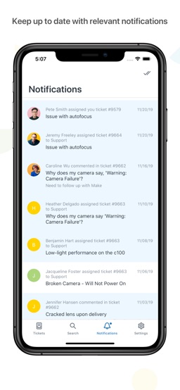 Zendesk Support app screenshot