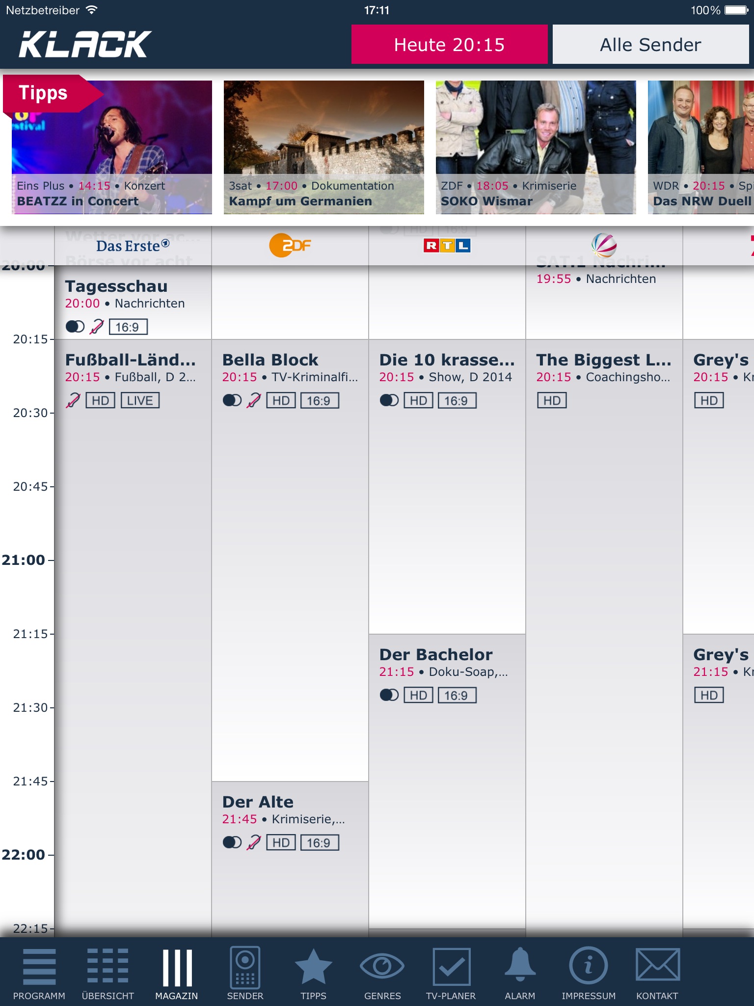 KLACK TV-Programm (Tablet) screenshot 4