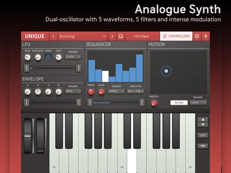 Unique for iPad - Analog Synth screenshot-1