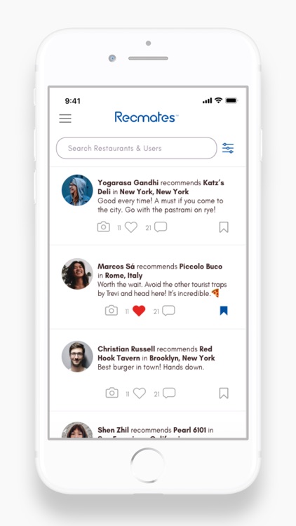 Recmates: Food & Drink Ideas