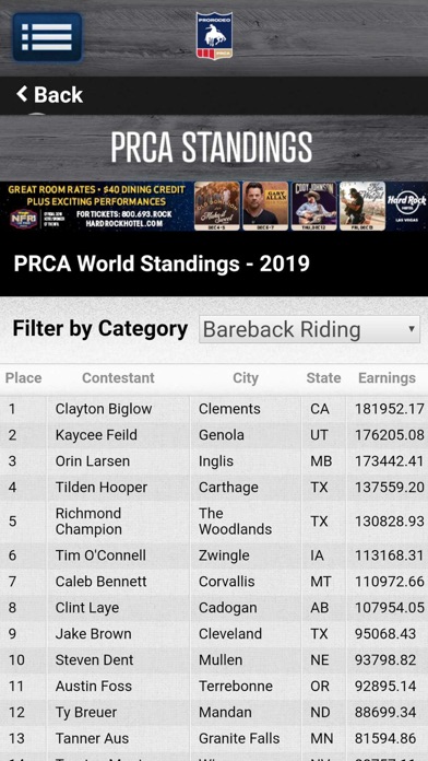 PRCA ProRodeo screenshot 2