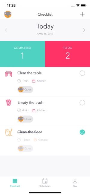 Calmy - Home chore manager