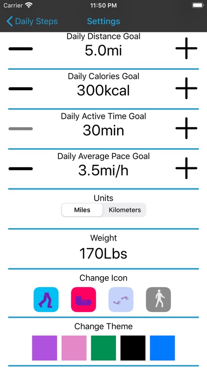 Pedometer Daily Steps Counter