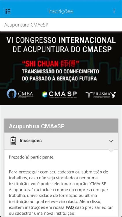 XXV CONGRESSO ACUPUNTURA CMBA screenshot-3