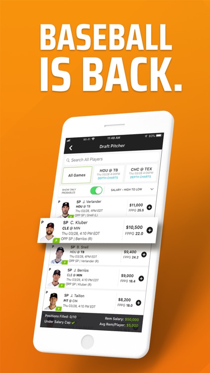DraftKings Fantasy Sports screenshot-4