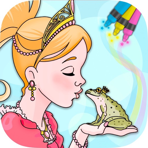 Fairy Princess Coloring Pages Icon