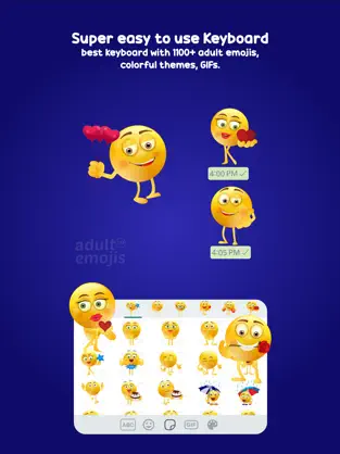 Screenshot 5 Adult Emoji Keyboard Stickers iphone