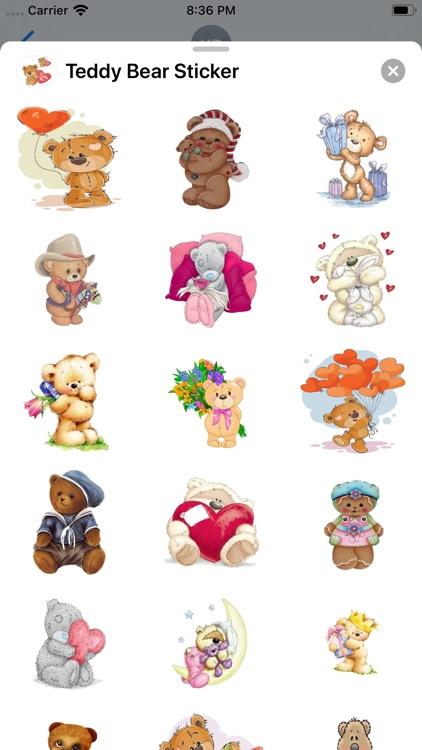 Teddy Bear Sticker screenshot-3