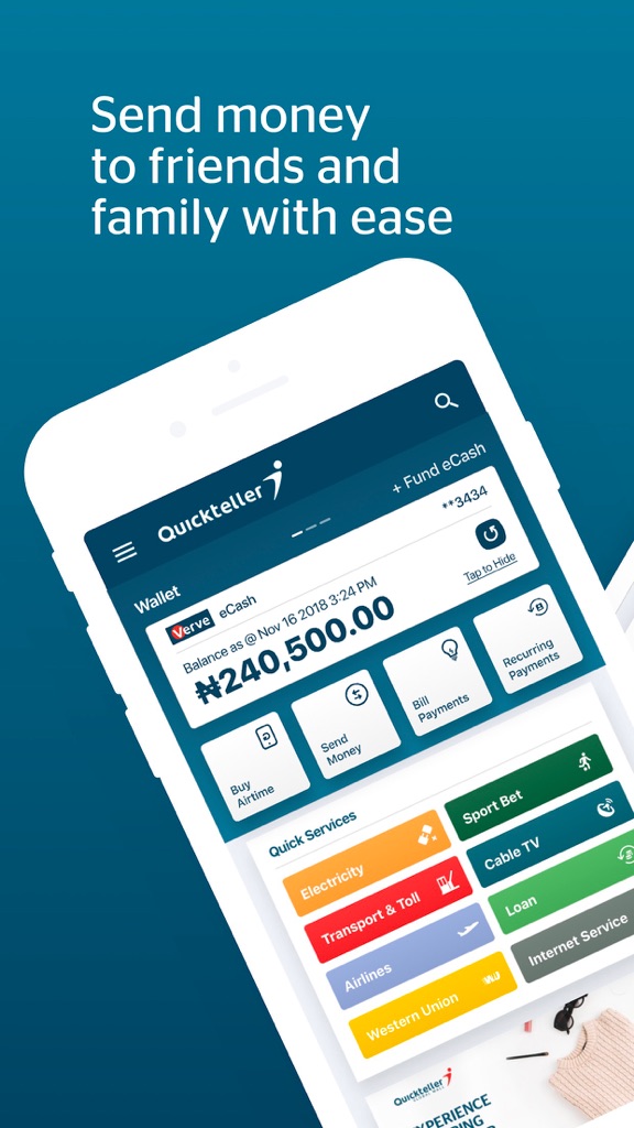 【图】Quickteller -Payments & Wallet(截图1)