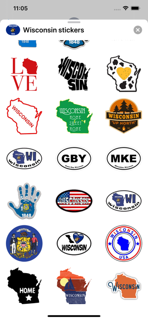 Wisconsin emoji - USA stickers(圖3)-速報App