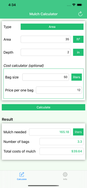 Mulch Calculator - Landscape