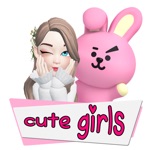 Stiker Cewe Cute Lucu