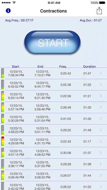 My Contraction Tracker