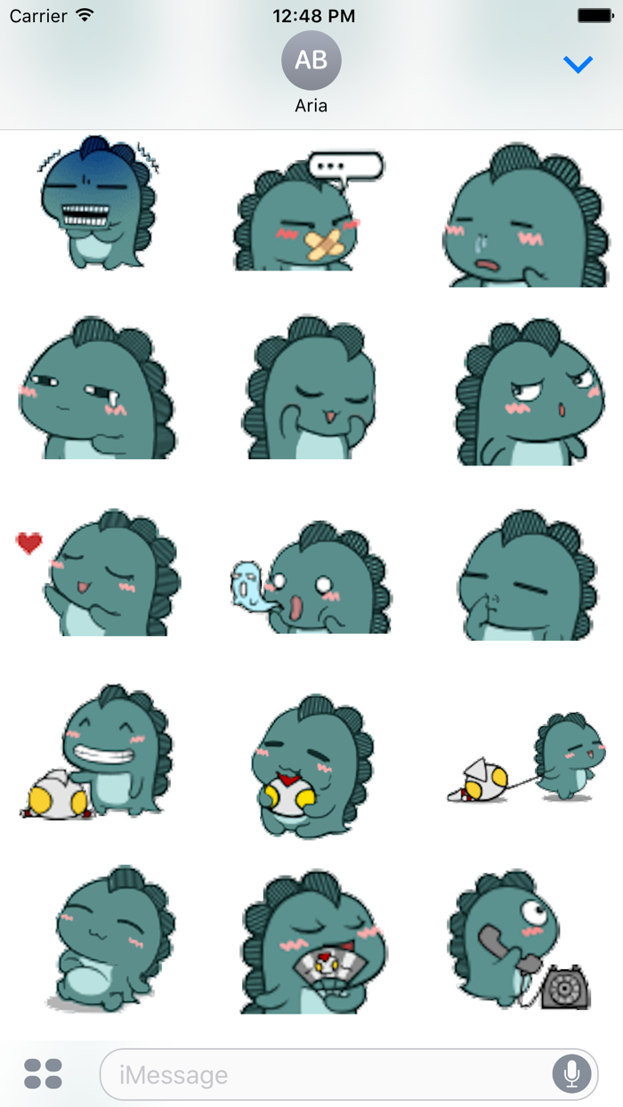 Animated Tiny Blue Dragon