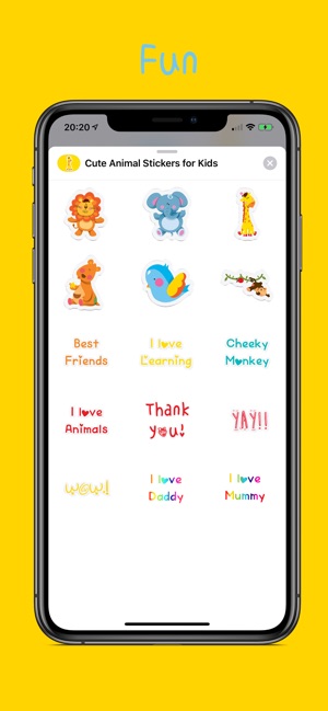 Cute Animal Stickers for Kids(圖2)-速報App