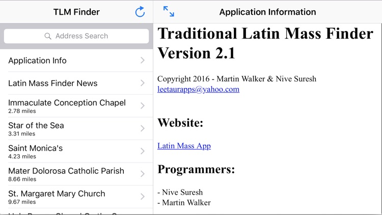 Traditional Latin Mass Finder