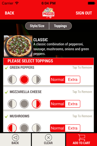 Mozzi's Pizza screenshot 4