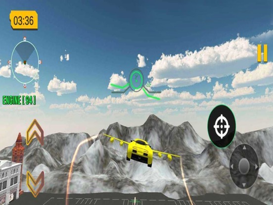 Crazy Flying Car Shooting Game screenshot 3