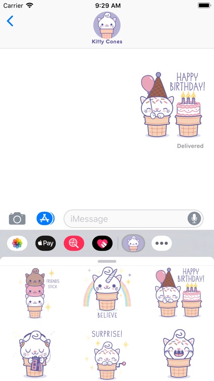 Kitty Cones Animated Stickers screenshot-3