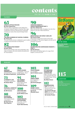 Australian BirdKeeper Magazine - náhled