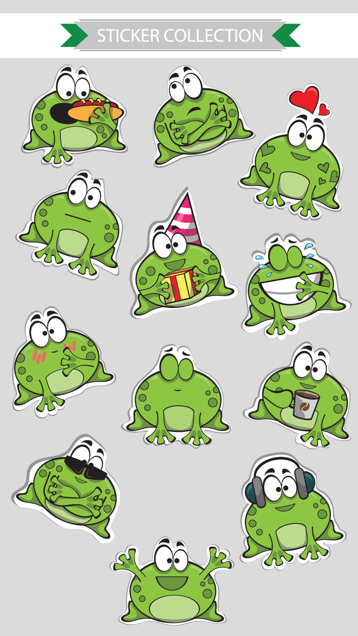 Sticker Me Fat Frog