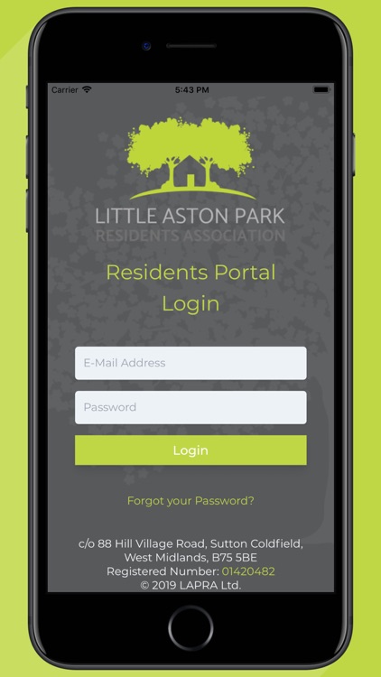 LAPRA Resident Portal